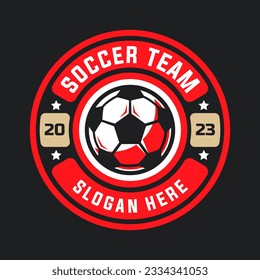 Football logo template vector isolated. Soccer logo template vector design