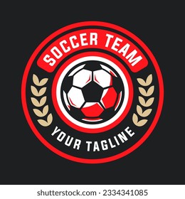 Football logo template vector isolated. Soccer logo template vector design