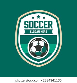 Football logo template vector isolated. Soccer logo template vector design