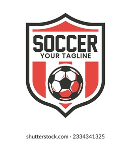 Football logo template vector isolated. Soccer logo template vector design