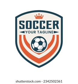 Football logo template vector isolated. Soccer logo template vector design