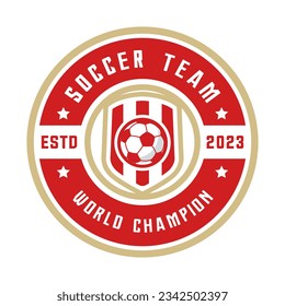 Football logo template vector isolated. Soccer logo template vector design