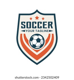 Football logo template vector isolated. Soccer logo template vector design