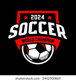 Football logo template vector isolated. Soccer logo template vector design.