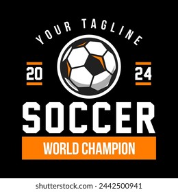 Football logo template vector isolated. Soccer logo template vector design.