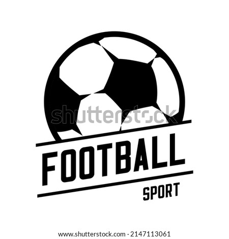 football logo vector design, vector a ball