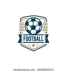 Football logo vector. EPS 10 editable vector