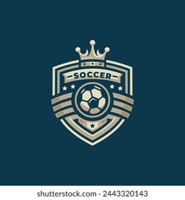 Football logo vector. EPS 10 editable vector