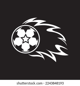 Football logo vector icon design