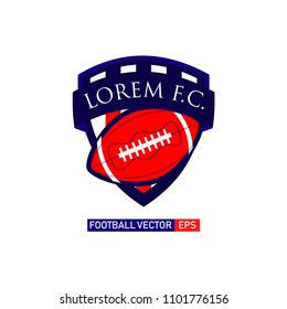 Football Logo Vector Template Design Illustration