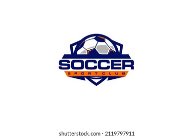 Football logo which is the prestigious event of the tournament vector illustration design