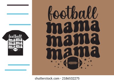 Fußball-Mama-T-Shirt-Design