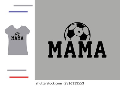 Football mama t shirt design