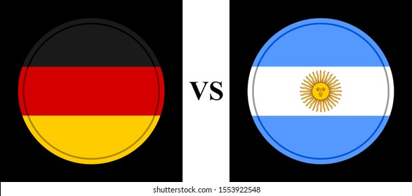 Football match between Germany and Argentina