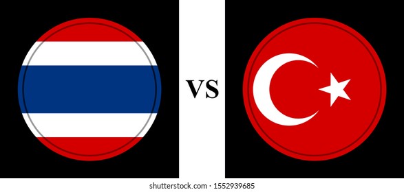 Football match between Thailand and Turley