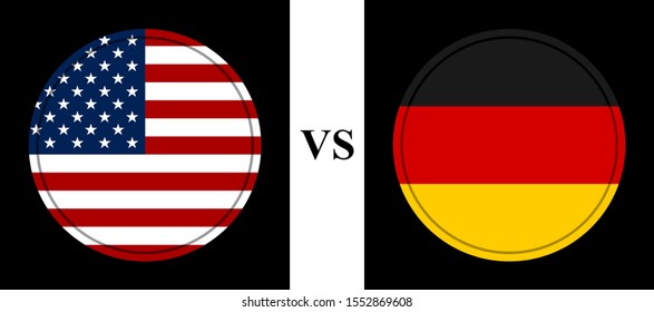 Football match between United States and Germany.