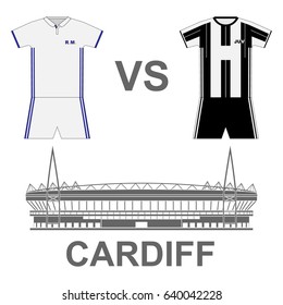 Football match. Poster. Finale