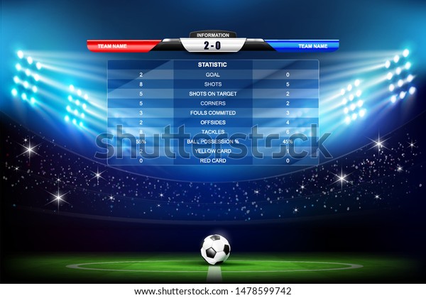 Football Match Program Template On Soccer Stock Vector (Royalty Free ...