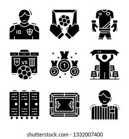 Football Match Solid Icons Pack 