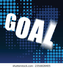 Football match sport typographic blue template grunge style for online broadcast and social media