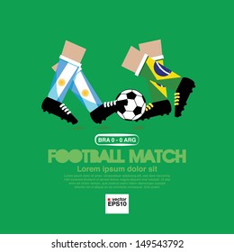 Football Match Vector Illustration.EPS10