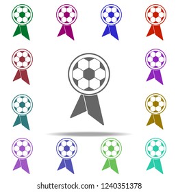 football medal icon. Elements of Football in multi color style icons. Simple icon for websites, web design, mobile app, info graphics