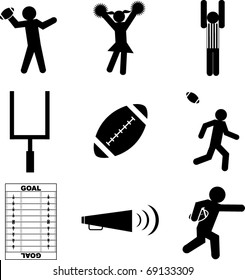 football mini symbols set