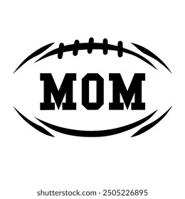 Football mom black color design