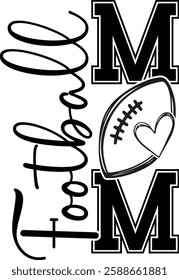 Football Mom Design T shirt Design