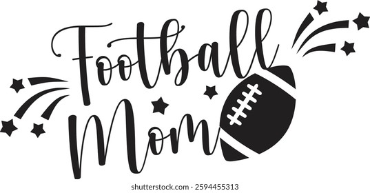 Football, Mom, Sports, Ball, Hobby, Player, Championship, Game, Team, Vector, Silhouette, Logo