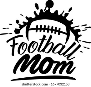 Football mom sports design for football fans. Football theme design for sport lovers stuff and perfect gift for football players and fans