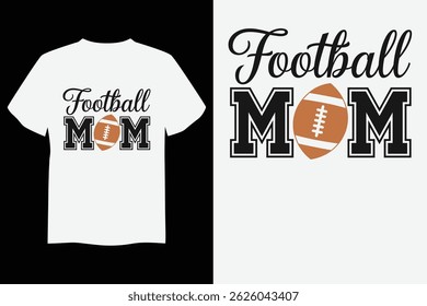 Football Mom T-Shirt Design typography