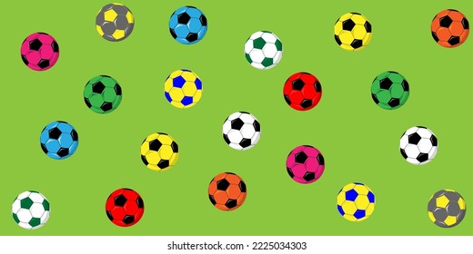 Football is the most popular sport.Balls background is very beautiful