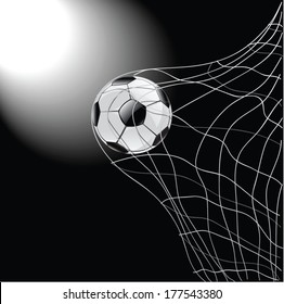 football and net vector