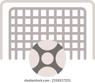 Football Net Vector Icon Flat Style