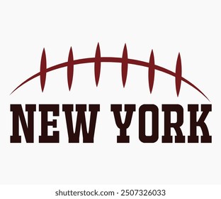 Football New York Svg,Game Day Shirt,Calligraphy t-shirt Design,Football Quotes Svg,American Football Svg,Cut File,Silhouette