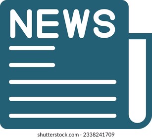 Football News Glyph Two Color Icon For Personal And Commercial Use.
