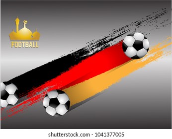 football on background light gray