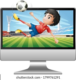 Ilustración de la pantalla del escritorio del equipo