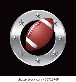 football on metal web icon