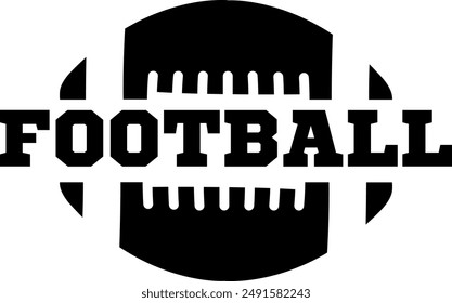 Football on transparent background. Vector illustration