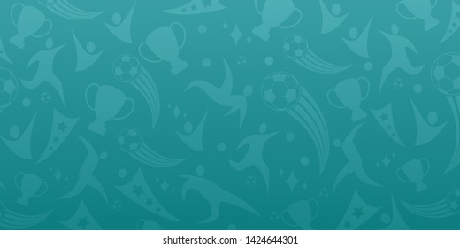 Football Pattern Background, Vector illustration in flat style. Can use for, landing page, template, ui, web, mobile app, poster, banner, flyer.