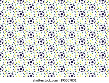 Football pattern colorful vector.
