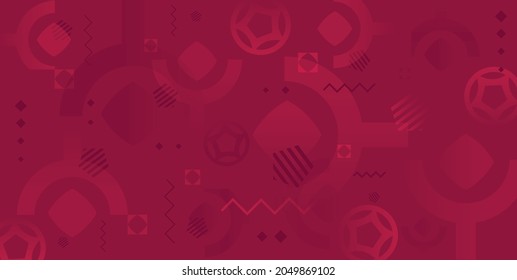 football pattern red Background for banner, card, website.