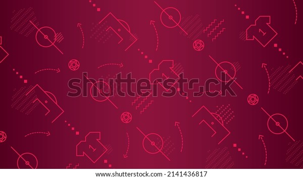 football pattern red Background for banner,\
card, website.
