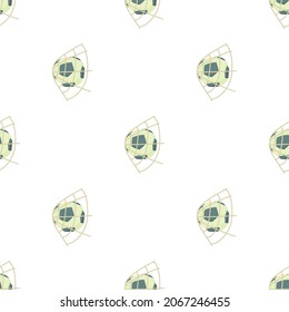 Football pattern seamless background texture repeat wallpaper geometric vector