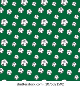 Football pattern seamless repeat. Simple illustration of football vector pattern geometric for any web design. Vector