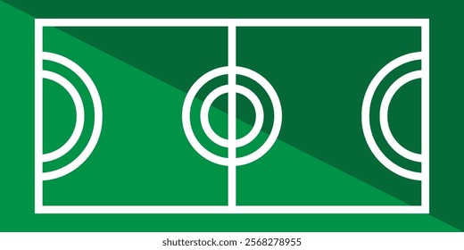 football pitch icon. football field icon. soccer sign .   football field with outline . 