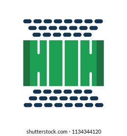 Football pitch icon vector icon. Simple element illustration. Football pitch symbol design. Can be used for web and mobile.