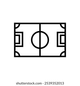 football pitch icon.Isolated object on a white background.